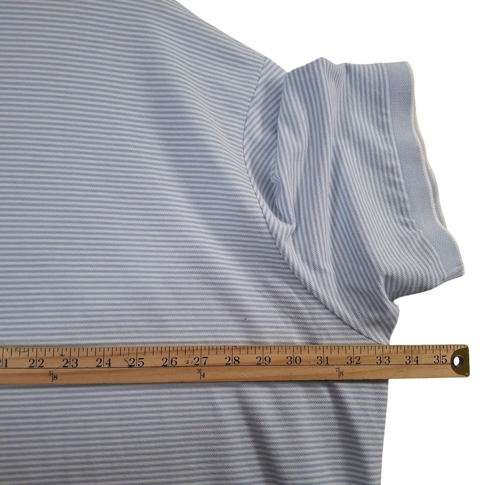 Polo Ralph Lauren Polo Shirt Mens 5XB Blue White Striped Short Sleeve NWT - Picture 7 of 8